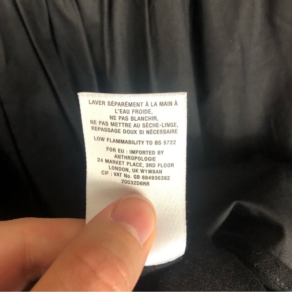 HD in Paris Anthropologie Drea Bell Sleeve Lace Dress | Black | Size Medium - Picture 9 of 14